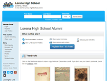 Tablet Screenshot of lorenahighschool.com